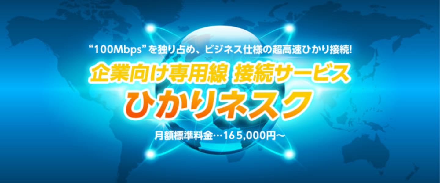 ビジネス仕様の超高速ひかり接続